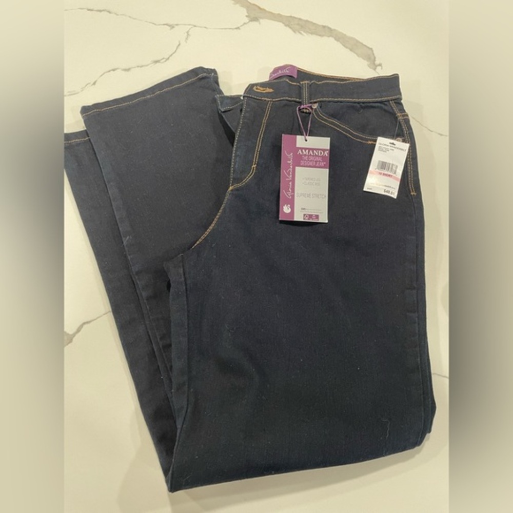 NWT GLORIA VANDERBILT AMANDA JEANS 10P‎